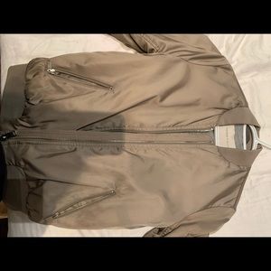 Babaton (aritzia) taupe bomber jacket. Worn twice